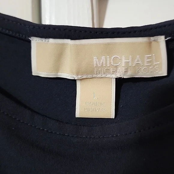 Michael Kors Cold Shoulder With Gold Chain Strap. 3/4 Sleeves. Size L - Picture 2 of 14